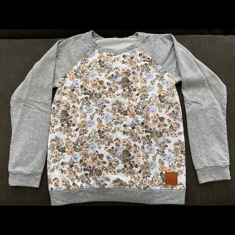 & Floral Sweatshirt